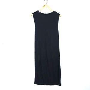 Acne Studios Dress EUR 38 Black Knit Sleeveless Draped Back Tavia Jersey Mini